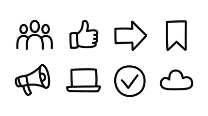 Engaging social media icons for modern digital campaigns reach your audience with trending visuals and boost brand awareness with these cool graphics