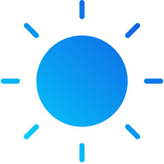 sun gradient fill icon