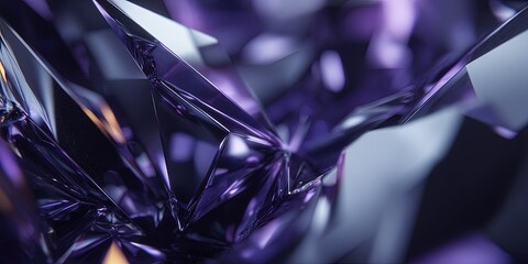 Abstract Purple Geometric Design