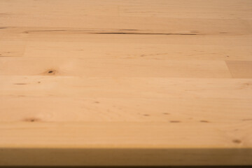 wood countertop and bar display with white isolated background