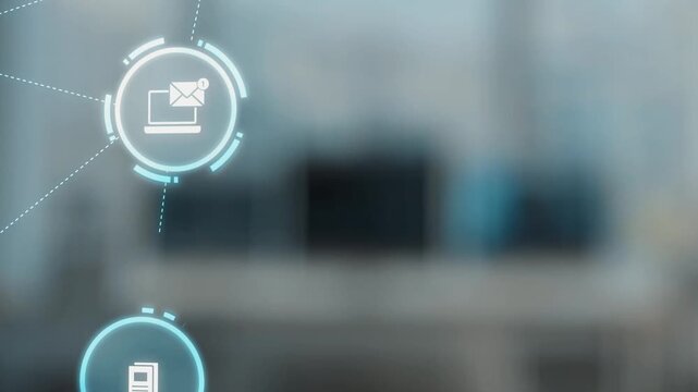 Concept design of managing online documents with cloud storage, digital file management, and secure sharing. Online documents improve workflow, online documents enhance security. Gist