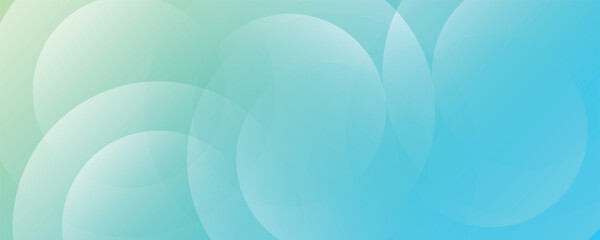 Minimalist banner background. Green and blue gradations.Circle geometric background. Simple design