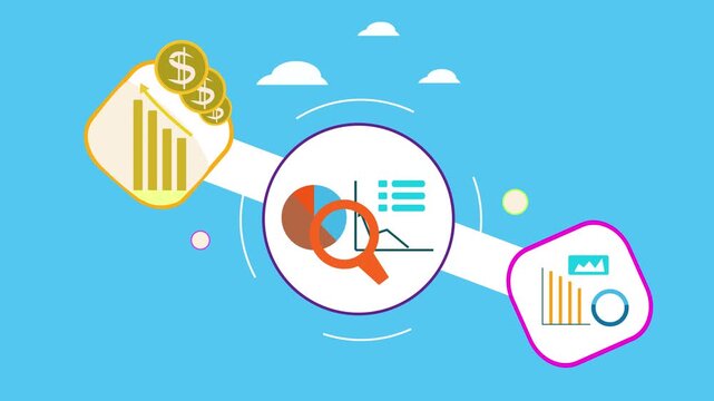 Expert analysis and select right business plan, office, work for startup business, animation video