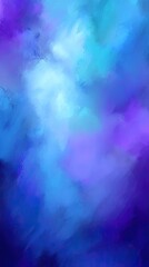 Abstract Painting With Blending Colors
