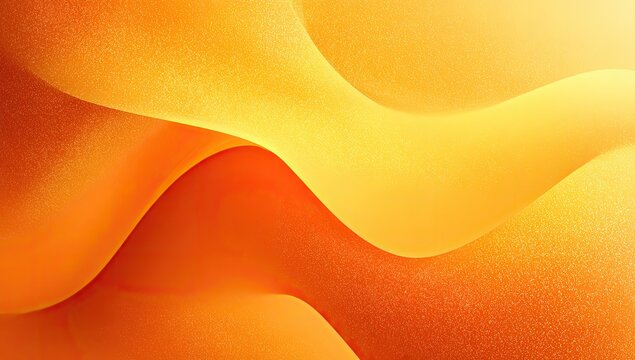 Abstract orange and yellow wavy shapes, textured, flowing, and bright