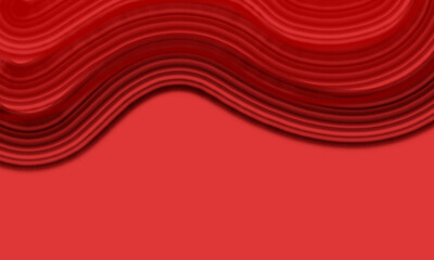 Elegant red abstract wave texture background with copy space.