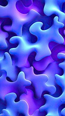 Abstract Colorful Liquid Shapes Pattern