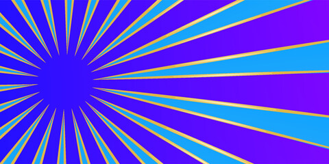 fun blue and purple gradient bright cartoon comic book urban linear rays burst pattern illustration wallpaper design