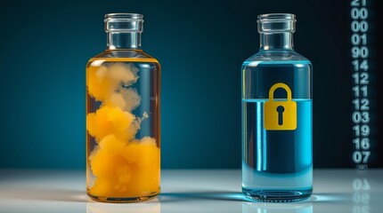 Pfos contaminated water versus purified sample