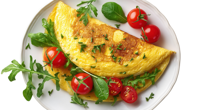 Fried egg isolated on white background PNG 
