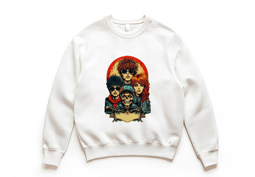 Crew Neck Mockup Template