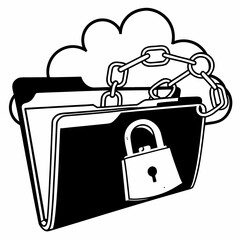 Encrypted Cloud File with Folder Secured by Chain and Lock