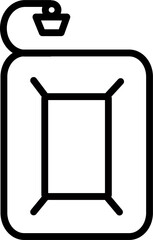 Fuel canister vector icon. Gasoline canister icon. Vector graphics and not Artificial Intelligence, logo illustration. Replaceable vector design.