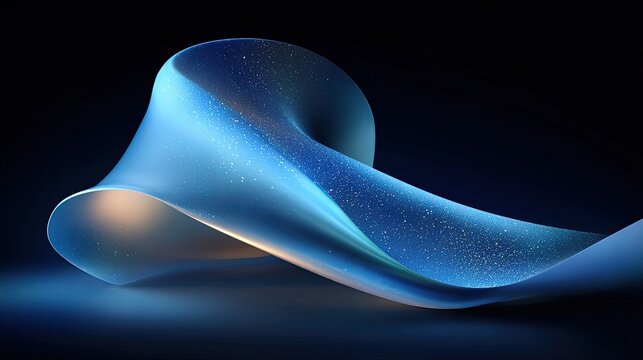 Abstract Blue Light Design Element