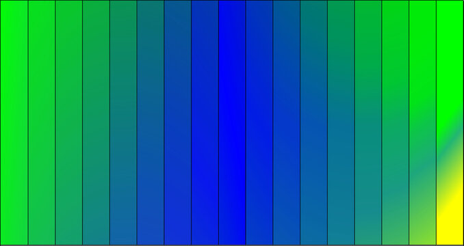 Green blue gradient vertical stripes background, abstract glowing lines