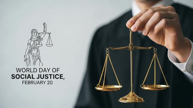 World day of social justice scales of justice