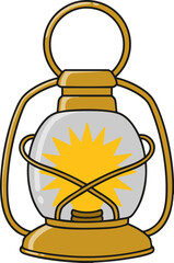 vector illustration of a lantern