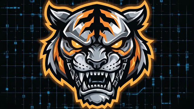 Tiger Head Illustration - Fierce and Powerful Design.