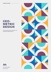 Retro Vintage Cover Poster Design Vector