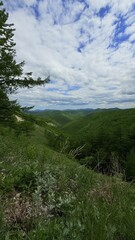 clouds over the mountains