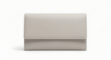 Fototapeta premium Elegant light grey tri-fold wallet, a minimalist accessory for everyday essentials