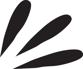 Hand-Drawn Petal or Leaf Doodle Shapes Vector