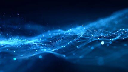 Stunning futuristic network with glowing connections for modern technology and data visualization projects needing a professional edge