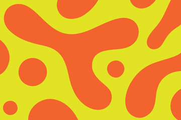 abstract yellow orange liquid background