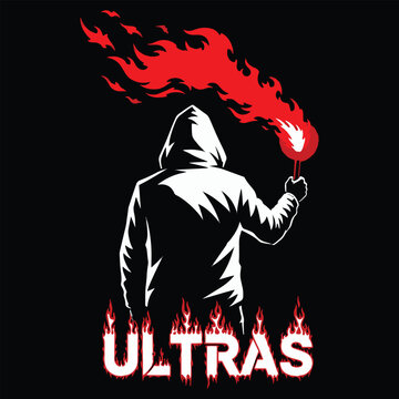 hooligan and ultras desing for tshirt dan logo