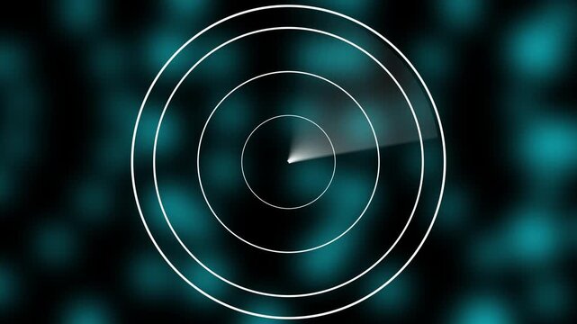 Abstract Hud call Radar concept. Radar point to detect enemy position. White color Radar animation.