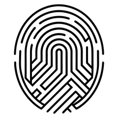 High quality abstract fingerprint vector art illustration