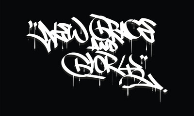 NEW GRACE AND GLORY graffiti tag style design