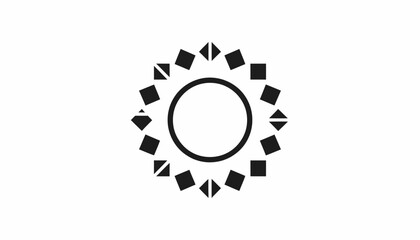 Abstract sun icon vector graphic scalable vector illustration for digital and print media