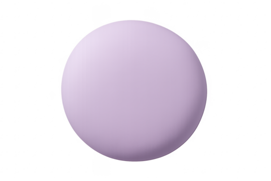 Purple orb 3d rendering with transparent background