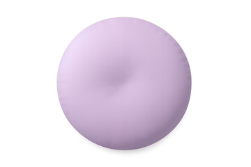 Fototapeta premium Purple soft abstract donut cushion top view