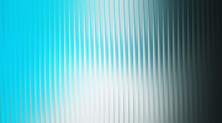 Abstract vertical ribbed texture with bright cyan and grey gradient background