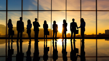 team of successful business people