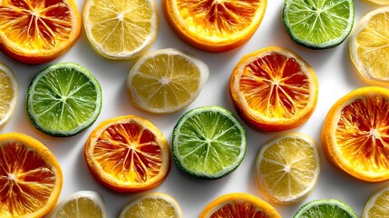 Fototapeta premium Bright citrus slice display