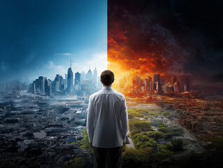 幸福な未来　不幸な未来　人生の岐路　