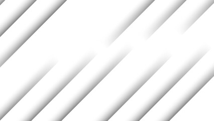 Obraz premium Abstract Minimalist White and Light Gray Stripe Background, with Array of Parallel Lines and Subtle Shadow or 3D Bevel Effect. Clean Corporate Presentations, Technology Websites