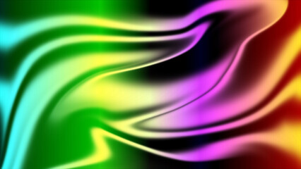 Lustrous rainbow colors create an abstract design to fill the scene