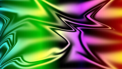 Abstract Rainbow Swirls of Vibrant Colors Flowing Together Seamlessly