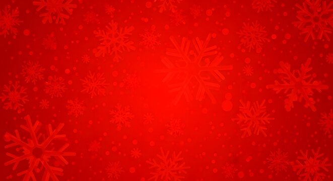 Elegant red christmas background with subtle snowflake pattern design