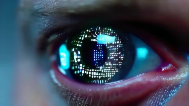 Close up of bionic eye