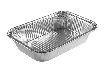 Food container with ridges isolated on transparent background