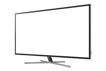 Television screen display technology isolated on transparent background