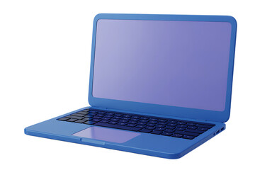 Laptop isolated on transparent background