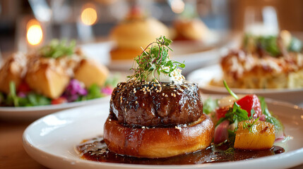 美味しそうなハンバーグステーキ