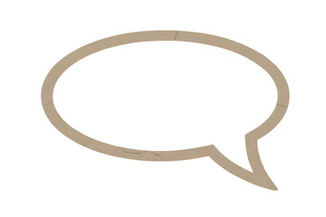 Speech bubble icon empty communication message dialogue symbol shape graphic isolated on transparent background