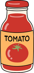 illustration of a tomato juice
